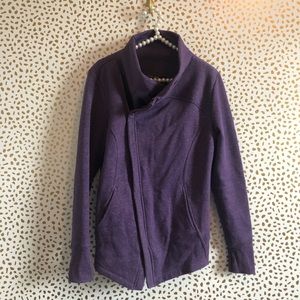 Zella Jackets & Coats | Zella Purple Asymmetrical Zip Jacket | Poshmark